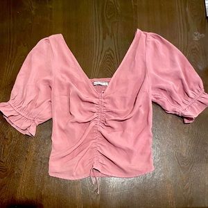 Abercrombie & Fitch Mauve Cinched Top, Small